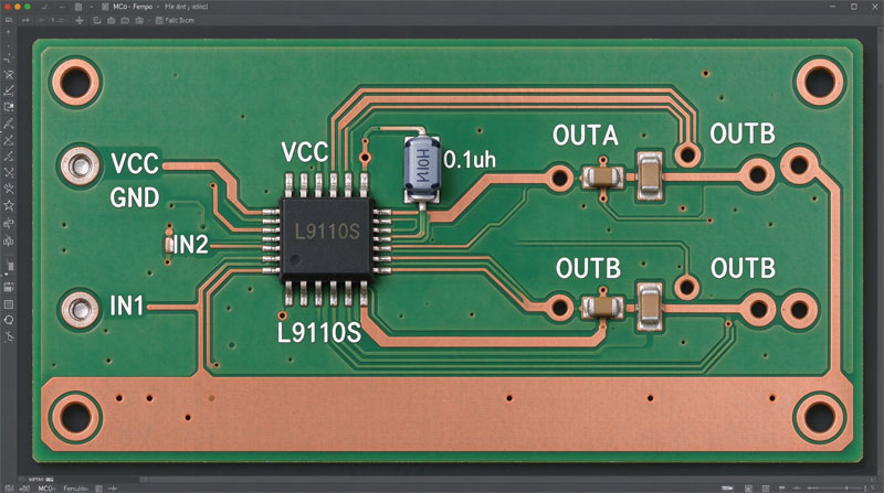 L9110S Demo 评估板 PCB